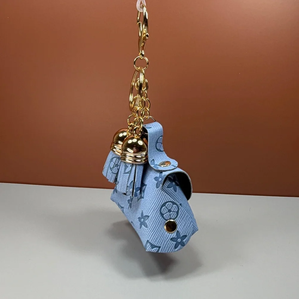 Luxe Baby Blue Bag & Tassel Keychain/Bag Charm - Picture 2 of 9